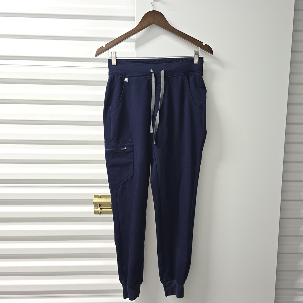 FIGS Zamora Womens XS Navy Jogger Scrub Pants Technical W18SW2005 Stretch